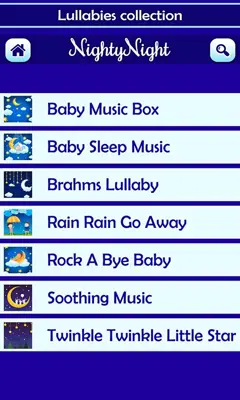 Nighty Night Lullabies android App screenshot 1